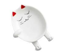 HOMOBABE Soporte para Tapa de Olla Cerámico Organizador de Utensilios de Cocina Diseño Divertido para Cucharas y Palillos Accesorio Práctico para Cocina