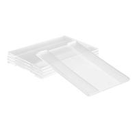 HOMOBABE Soportes Cambio Fácil de Papel 6 de Acrílico Transparentes para Exhibición de Etiquetas de Precios, sin Pegamento para Tienda y Mercado