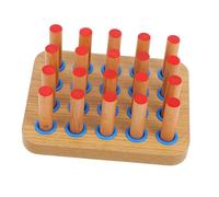 HOMOBABE Tabla De Madera para Rehabilitación De Dedos con Clavijas Tablero De Ejercicios para Fortalecer La Mano y Coordinación Mano-Ojo para Terapia Física y Entrenamiento De Destreza