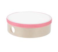 HOMOBABE Tambor de Mano Infantil de Madera para Percusión Juguete Musical Rosa para Fiestas Clases de y Estimula Coordinación y Concentración