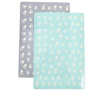 HOMOBABE Tapete De Alimentación para Gatos y Perros Antideslizante De Material PP y Eva Tamaño Mediano para Uso Interior y Exterior, Adecuado para Mascotas y Cachorros