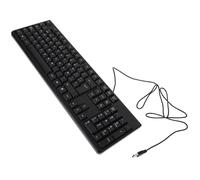 HOMOBABE Teclado USB con Cable para Ordenador y Portátil Cómodo y Fiable para Oficina y Hogar Resistente y Rápido Completo Diseño Práctico para Trabajo y Estudio