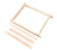 HOMOBABE Telar de Madera Manual para Juguete DIY para Tejer Cinturones y Bufandas Desarrollo Intelectual y Creatividad Seguro y Duradero para Manualidades Infantiles