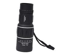 HOMOBABE Telescopio Monocular Portátil Negro de Goma Lente Óptica y Ajuste de Rueda para Enfoque Preciso Adecuado para Senderismo y Vacaciones