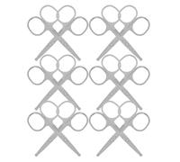 HOMOBABE Tijeras Punta Redondeada y Puntiaguda de 12 de Acero Inoxidable Portátiles y Versátiles for para Delicadas y Aseo Personal