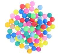 HOMOBABE Tómbola 100 Bolas Numeradas del 1 al 100, Bolas de Rifa de Plástico PP sin Rebabas, 4cm, Diseño Colorido y Mezcla Vibrante para Juegos en Casa y Escuela Color Aleatorio