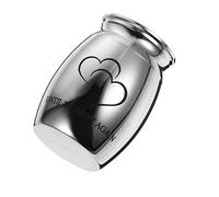 HOMOBABE Urna De Acero Inoxidable para Mascotas Mini Caja De Almacenamiento De Cenizas Recuerdo Conmemorativo para Perros y Gatos Ligera y Práctica para Mantener Un Fragmento De Tu Querido