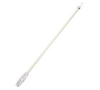 HOMOBABE Varilla para Cortinas de Aluminio Resistente con Mango Roscado y Gancho Forma de para Abrir y Cerrar y Cortinas y Exteriores Color Blanco