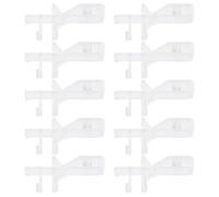 HOMOCONO 10 Clips de Cenefa Reemplazables para Persianas de Plástico Transparente, Resistentes y Fáciles de Usar, Paquete de 10 Unidades para Cortinas en Muebles y Restaurantes