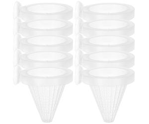 HOMOCONO 10 Piezas de Cono de Alimentación para Lombrices Rojas Ventosa de Plástico para Pecera, Alimentador Cónico para Peces, Protege Alimento Vivo y Flotante Color Color Aleatorio