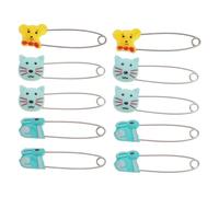 HOMOCONO 10 Piezas Hebilla de Animal en Forma Fijar Pañales, Material Abs Seguro que No Raya al Ñiño, Adecuado para Madres y Ropa de Bebés Color Aleatorio