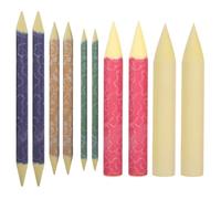 HOMOCONO 10 Piezas Tortillones de Papel para Dibujo Artístico Mezcla de Texturas, Herramienta de Dibujo para Estudiantes y Principiantes, Material Papel Color Aleatorio