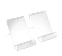 HOMOCONO 10 Soportes Acrílicos Blancos para Teléfono, Soporte para Móvil Fácil de Usar y Resistente a Golpes, Adecuado para Oficina y Retransmisiones