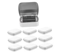 HOMOCONO 10piezas Cajas De Hojalata Pequeñas Para Cuentas Cajas Portátiles De Lata Para Joyería Golosinas Recuerdos De Fiesta Estuches Para Pendientes Vacías Recipientes Pequeños Para Dulce