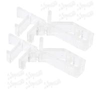 HOMOCONO 12 Clips para Cenefa de Acrílico Transparente, Clips para Persianas de Ventana Agarre Seguro y Fácil Ajuste, Paquete de 12 Unidades para Uso Hogar y Oficina