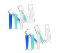 HOMOCONO 12 Piezas Herramienta para Quitar Lentillas Mensuales y Lentes Esclerales con Ventosa de Goma Flexible y Punta Microcóncava, Incluye Caja de Almacenamiento para Viajes y Uso Diario