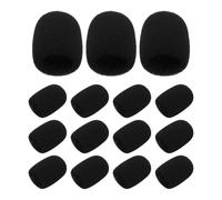 HOMOCONO 15 Fundas de Espuma para Micrófono de Diadema - Paravientos de Esponja para Mini Micrófono - Protector de para Micrófonos de Solapa Y de Diadema