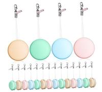 HOMOCONO 18piezas Macaron Pantallas Limpiadores De Pantallas para Móviles Cepillos Decorativos y Llavero para Limpiar Móviles Tablets