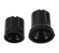 HOMOCONO 2 Perillas de Control Giratorias para Intercomunicador y Radio, Ajuste Preciso, Material Plástico Resistente, Fáciles de Instalar, Color Negro
