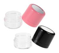 HOMOCONO 2 Piezas Caja de Polvo Suelto Rellenable con Espejo y Aplicador Esponja para Maquillaje y Champú Seco Compacto y Portátil para Viaje y Uso Diario Diseño Volumizador para Cabello