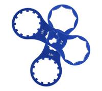 HOMOCONO 2 Piezas Llave de Reparación para Tapa de Horquilla Delantera | Aluminio Azul, Extracción de Cubierta Superior del Amortiguador, para Talleres y Mecánicos Domésticos