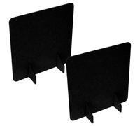 HOMOCONO 2 Piezas Separador de Ambientes de Fieltro Negro para Escritorio, Resistente a Deformaciones y Grietas, Adecuado para Dormitorios y Aulas Diseño Moderno y Sencillo