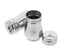 HOMOCONO 2 Saleros y Pimenteros de Acero Inoxidable con Tapa, Diseño Giratorio Reutilizable, Capacidad Grande para Cocina y Uso Comercial, Elegante y Práctico Set de 2 Piezas