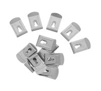 HOMOCONO 20 Piezas Clip para Cinta Métrica de Acero Inoxidable, Plata, para Cinturón y Cinturones de Lona, para Artesanos y Agentes de Uniforme en Oficina y Trayectos Diarios