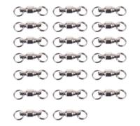 HOMOCONO 20 Piezas Conector Giratorio de Acero Inoxidable para Pesca Barril Rodante, Gran Fuerza de Tracción y Rotación Suave, Adecuado para Diferentes Métodos de Pesca