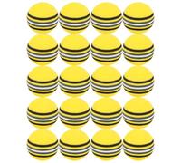 HOMOCONO 20 Piezas Pelota de Práctica de Golf Arcoíris 42mm Eva | Ligera y Flexible, Segura para Putting y Golpeo, Color Amarillo, Ayuda de Entrenamiento