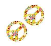 HOMOCONO 2piezas Pegatinas Floral Decoración Auto Calcomanía Autoadhesiva Accesorios Decoración Bricolaje