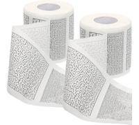 HOMOCONO 2rollos Papel Higiénico Divertido con Diseño Laberinto Impreso Pañuelos de Papel Creativos para Baño sin Pelusas y Fácil de Romper Seguro y Práctico