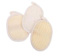 HOMOCONO 3 Esponjas Exfoliantes Naturales de Lufa para Baño y Ducha Correa Elástica Ergonómica de Sisal y Cáñamo para Exfoliación Profunda y Cuidado Corporal