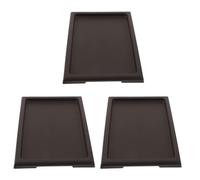 HOMOCONO 3 Piezas Bandeja para Bonsáis Rectangular de Plástico Color | Bandeja de Goteo Lisa, Evita Desplazamientos, Protege Superficies, Control Visual del Agua, Fácil Limpieza