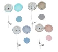 HOMOCONO 4 Piezas Limpiador de Pantalla para Teléfono Móvil Macaron Unidades Portátil Llavero Cepillo de Limpieza de Pantalla Paño Limpiador para Celulares Macaron