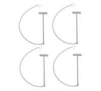 HOMOCONO 4 Piezas Martillo para Botón de Emergencia contra Incendios de Compacto y Portátil Herramienta Resistente para Rompe Cristales de Caja de Extintor y Accesorios de Hidrante Diseño