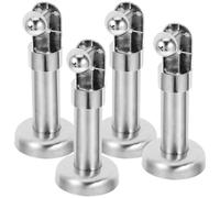 HOMOCONO 4 Piezas Soporte De ParticióN De BañO De Acero Inoxidable 304 Resistente Para Divisores Sanitarios PúBlicos 5.51X2.36X2.36In Accesorios De ParticióN De Inodoro Duraderos
