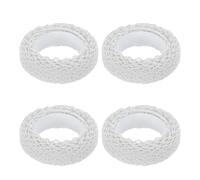 HOMOCONO 4 Rollos Cinta Washi de Encaje de Algodón Autoadhesiva para Manualidades Material Firme y Tamaño Versátil Adecuado para Scrapbooking y Tarjetas Decorativas