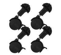 HOMOCONO 4 Ruedas Giratorias de Plástico y Hierro para Silla de Oficina Amplia Compatibilidad y Deslizamiento Suave, Paquete de 4 Piezas para Muebles y Armarios