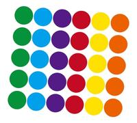 HOMOCONO 5 Marcadores de Alfombra Redondos para Aula de Adhesivos de Colores para Organización y Enseñanza para Ejercicios Yoga y Infantiles