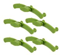 HOMOCONO 5 Piezas Clips para Doblar Ramas de Plástico Verde | Ajustables Baja Tensión, Montaje Rápido, para Huerto, Balcón E Interior