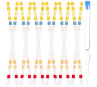 HOMOCONO 50 Tiras Reactivas Multifuncionales para Agua Potable Tubo y Gotero, para Uso Doméstico y Pruebas de Calidad del Agua