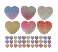 HOMOCONO 50piezas Dulces Simulados Blandos Corazón Modelos Decoración Escritorio Accesorios DIY Manualidades Varios estilos