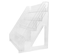 HOMOCONO 5nivel Soporte Acrílico para Tarjetas de Visita y Deportivas Expositor de Sobremesa con Transparente Organizador Compacto para Postales Folletos y Coleccionables Diseño Clip Fácil