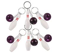 HOMOCONO 6 Llaveros Colgantes Para Mochila, Mini Llavero De Bola De Bolos Y Bolos, Llavero Novedoso, Llavero De Bolos, Llaveros De Bolos, Premios Escolares Al Por Mayor Para Carnaval.