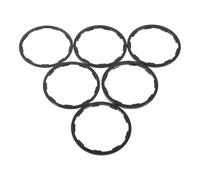 HOMOCONO 6 Piezas Arandela del Cassette del Volante para Bicicleta Junta de Cassette de Volante Aleación de Aluminio Negro 1/1,5/2/1,85/2,18/2,35mm Uso Diario y Aventuras