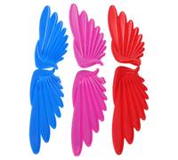 HOMOCONO 6 Piezas de Alas Decorativas para Patines y Zapatillas de Ruedas, Alas Pequeñas de Pvc Diseño Colorido para Decoración en Interiores y Plazas
