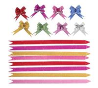 HOMOCONO 80 Lazos para Decoración De Bodas, Embalajes De Coches, Flores, Cestas De, Lazos para Tirar, Lazos con Nudo para Cestas De, Lazos para, Lazos para Tirar, Lazos para Envolver.