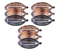 HOMOCONO 9 Pinzas Pelo Forma de Plátano de Plástico para Mujeres, Soporte para Peine de Plátano que No Daña el Cabello, Elegantes Ropa Casual y Formal