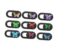 HOMOCONO 9piezas Cubierta De Privacidad para Cámara De Diseño Patrón De Protección contra Hackers para Laptops y Tabletas Estilo Aleatorio